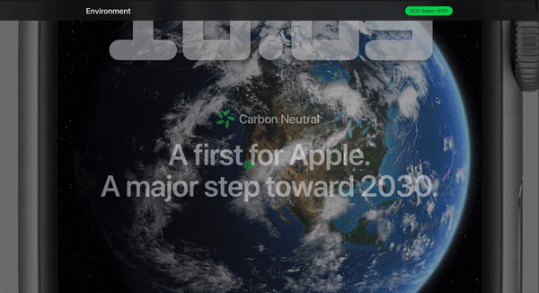Apple's first carbon neutral product and 2030 commitment