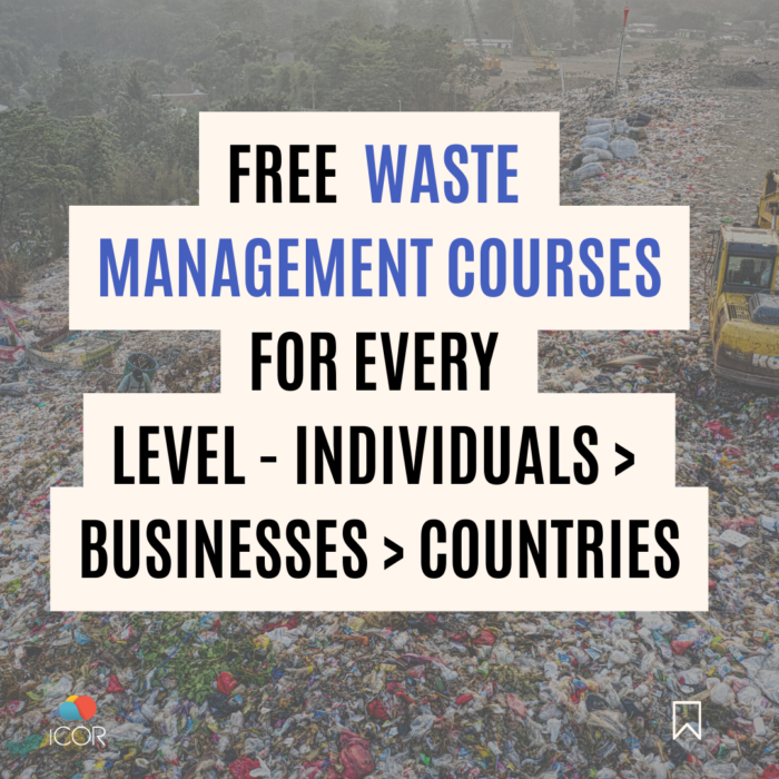 Free Waste management Courses Online UK